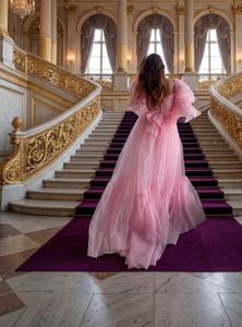 Designer Ball Gowm  Stunning Pink Tulle Gown with