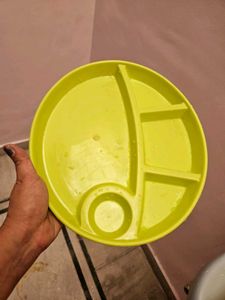 Baby Divided Plates - Yellow &amp; Green
