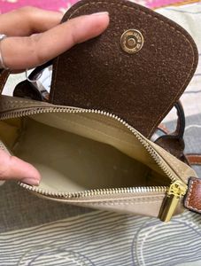 Stylish Nylon &amp; Leather Crossbody Bag