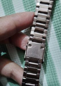 Titan Watch with Green Dial