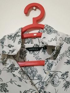Floral Print Button-Up Shirt