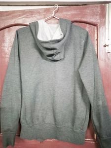 Gray Zip-Up Hoodie