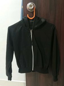 Black Zip-Up Hoodie
