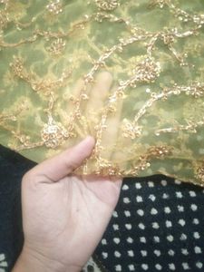 Embroidered Gold Dupatta
