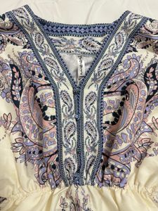 Boho Paisley Print Tunic Top