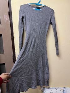 Ribbed Knit Midi Dress