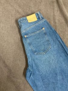 ZARA Stylish Blue Wide Leg Jeans