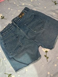 Distressed Denim Shorts