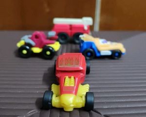 4 kinderjoy vehicle toys