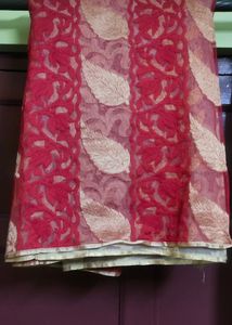 Dual Colour Designer Saree For Festivals