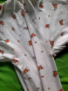 Floral Print Ringer Tee Tshirt Women's Flower Top