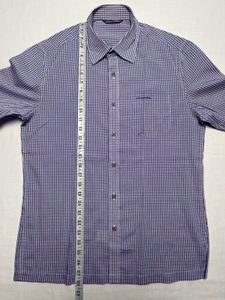 Crocodile Checkered Shirt (Purple/Blue)