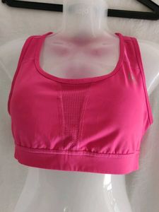 Vibrant Pink Athletic Sports Bra