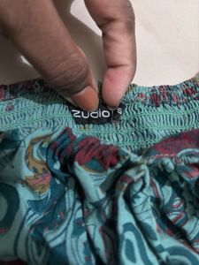 Bohemian Print Off-Shoulder Crop Top