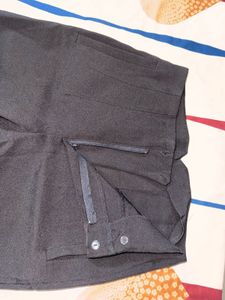 Urbanic Black Panelled Tailored Trousers | Size M