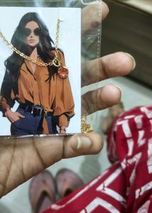 Delicate Pinkish Gem Necklace