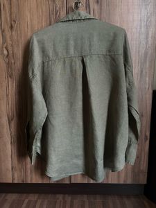 Zara linen Button-Up Shirt