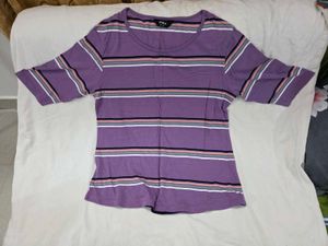 Max XL Striped Purple T-Shirt