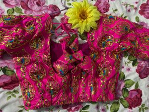 Pink Sequin Embellished Blouse