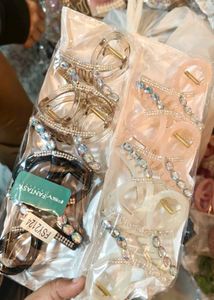 12Sparkling Rhinestone Claw Clips Set