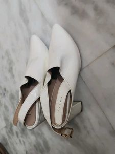 Chic White Slingback Heels