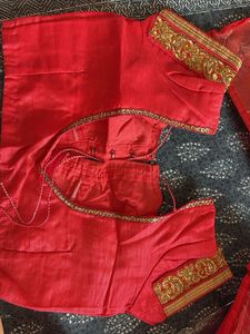 Elegant Pink &amp; Gold Embroidered Saree