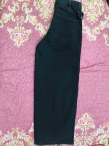 Stylish Wide-Leg Black Denim Jeans