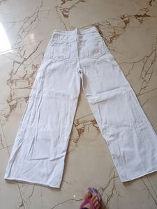 White Wide Leg Jeans