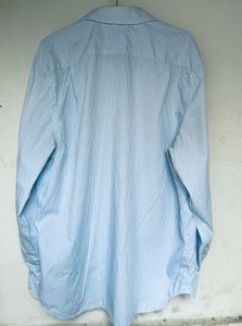 Classic Blue Striped Lacoste Shirt
