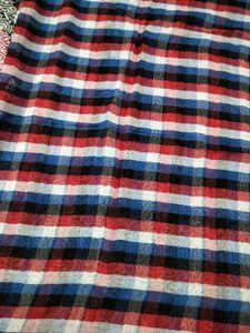 Unisex Plaid Scarf with Fringes