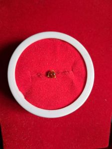 beautiful orange color nosepin  gold