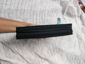 Chic Black Quilted Heart Wallet