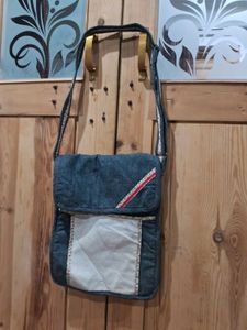 Unique Boho Denim Messenger Bag