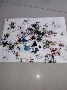 Unique cat Abstract Expressionist Art