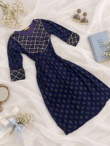 Elegant Blue Printed Kurta