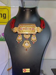 Rajwadi Jewellery Set Gold Plated