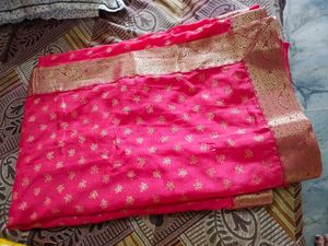Pink & Gold Sari