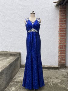 Sparkling Royal Blue Sequin Gown