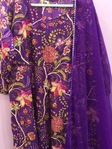 New Designer Floral Printed Dress With Duptta
