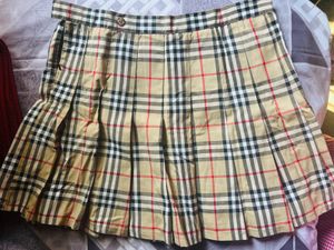 Burberry Plaid Pleated Skirt