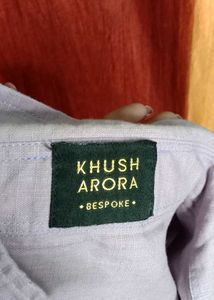 Embellished Purple Cotton Kurta