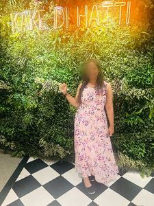 Light Pink Floral Maxi Dress