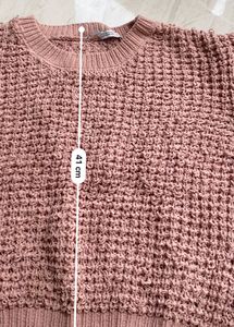 cute baby pink knitted pullover/jumper