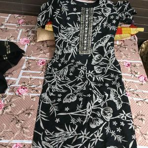Elegant Black Kurta Set with Dupatta