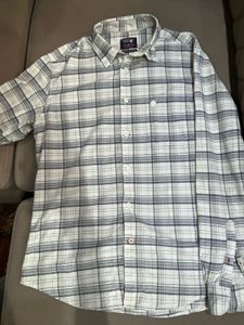 Grey &amp; White Checked Casual Shirt 🤍🩶