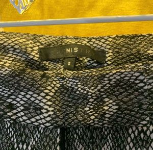 Stylish Snakeskin Print Trousers