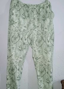 Flowy Floral Print Pants