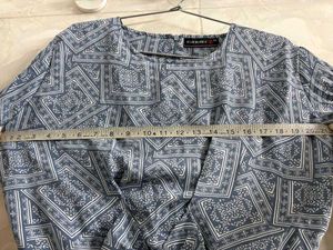 Blue Geometric Print Co-ord Set