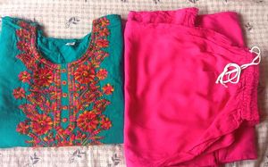 Vibrant Embroidered Kurta