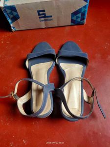 Stylish Navy Blue Block Heels